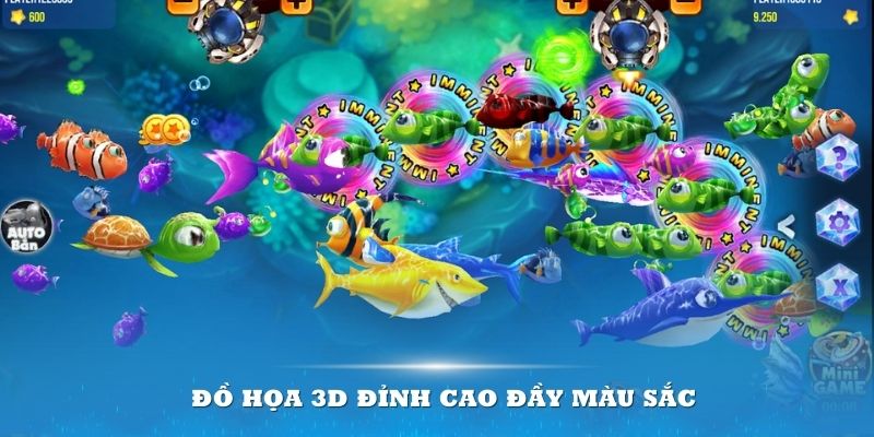 Đồ họa 3D đỉnh cao đầy màu sắc tại bắn cá 33win